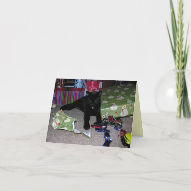 Kattungejul Helgkort (Framsida)