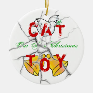 Kattungejul Julgransprydnad Keramik