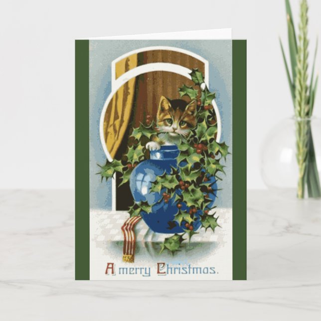 Kattungejulkort Helgkort (Framsida)