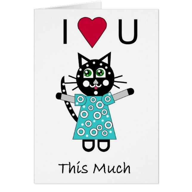 Kattungekärlek Hälsningskort (Framsidan)