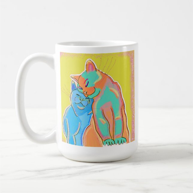 Kattungekärlekmugg Kaffemugg (Vänster)