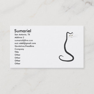 Kattungekort Visitkort