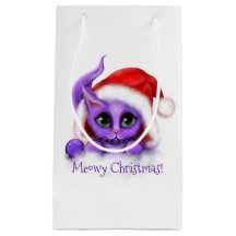 KattungeMeowy för helgdag purpurfärgad jul