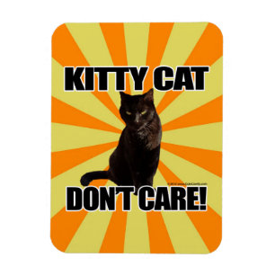 Kattungen att bry sig inte magnet