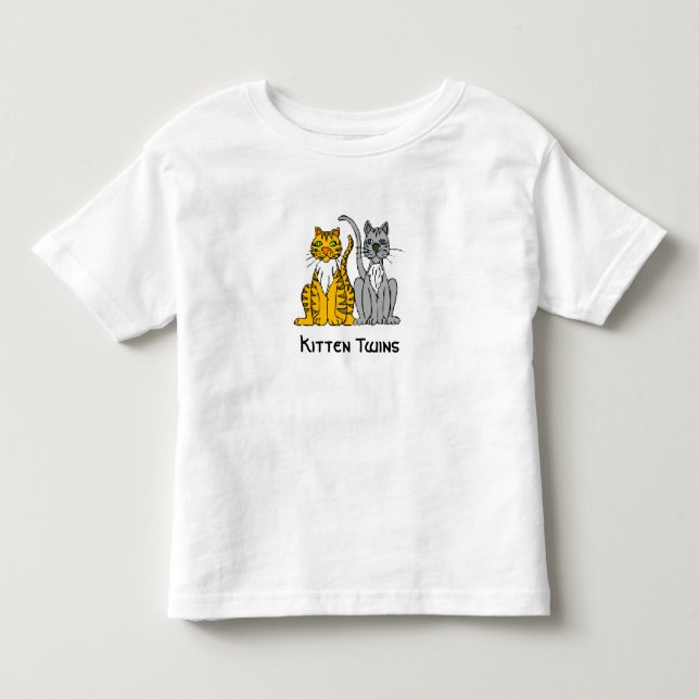 Kattungen kopplar samman T-tröja Tröja (Framsida)