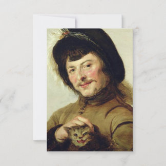 Kattungens öra Målaren Judith Leyster Kvinnlig kon Tack Kort