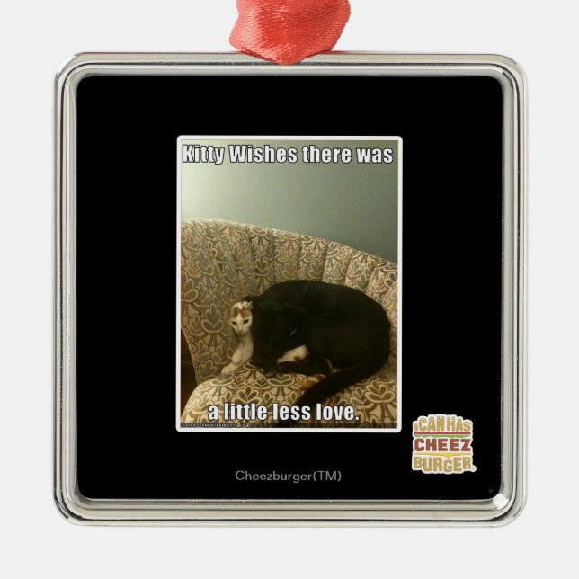 Kattungeönskemål Julgransprydnad Metall (Framsidan)