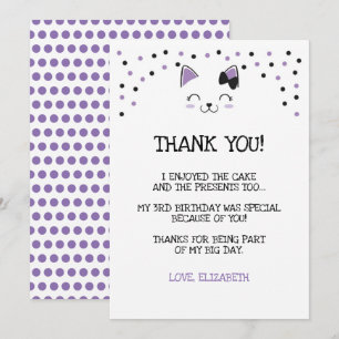 Kattungetackkort Inbjudningar