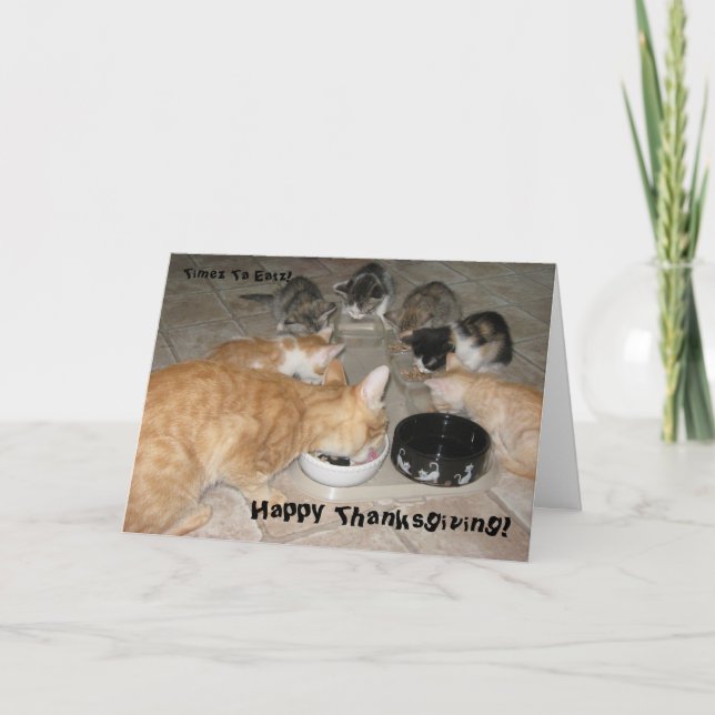 Kattungethanksgiving! Helgkort (Framsida)