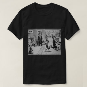 Kattungeviolinist, Louis Wain Tee Shirt