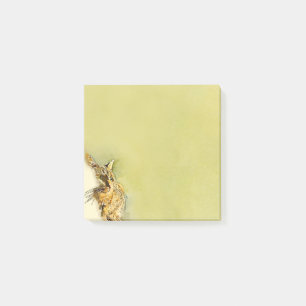 KattungeWhiskers och hjärtanäspenseldrag Post-it Block