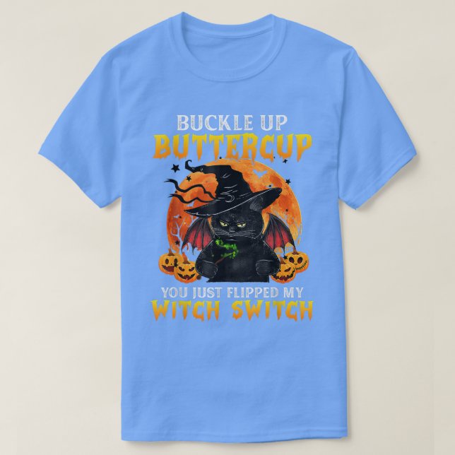 Kattupphängningsknapp som du just vridit mitt mål t shirt (Design framsida)