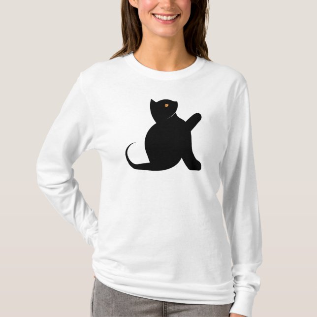 Kattutläggare Hej T Shirt (Framsida)