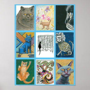 Kattutmaningaffisch Poster