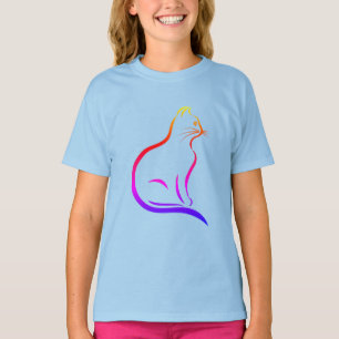 Kattutskrift T-shirt för barn