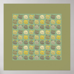 kattvägg poster