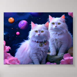 Kattväggkonst för kattälskare poster
