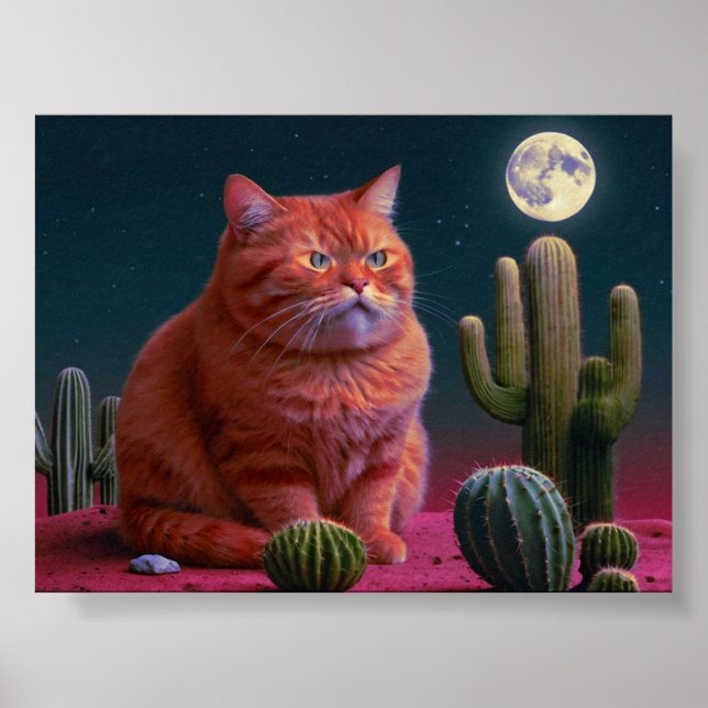 Kattväggkonst - poster för kattlover (Framsidan)