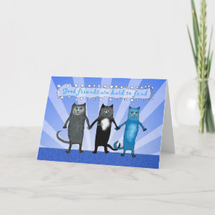 Kattvänner, bra vänner är hårda att finna kort