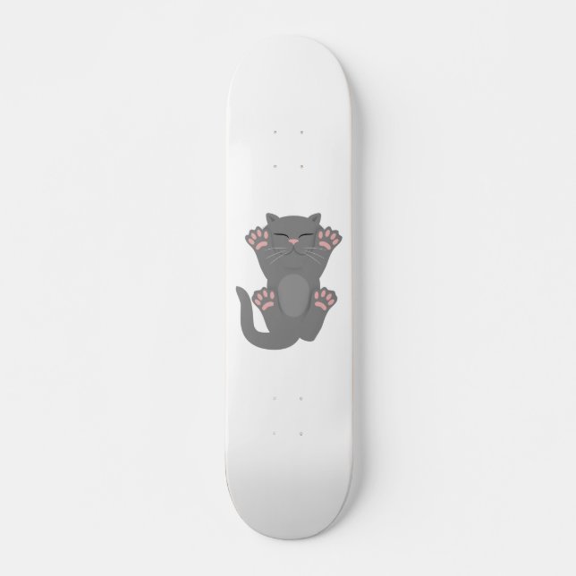 Kattväv Mini Skateboard Bräda 18,5 Cm (Framsida)