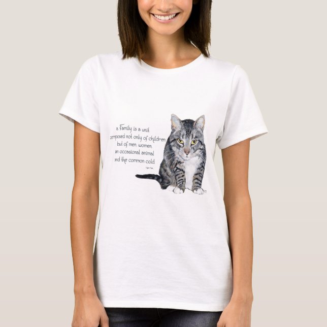 Kattvisdom - Familjedynamik T Shirt (Framsida)