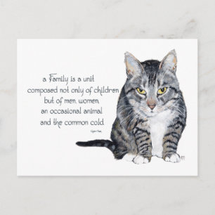 Kattvisdom - Familjedynamik Vykort