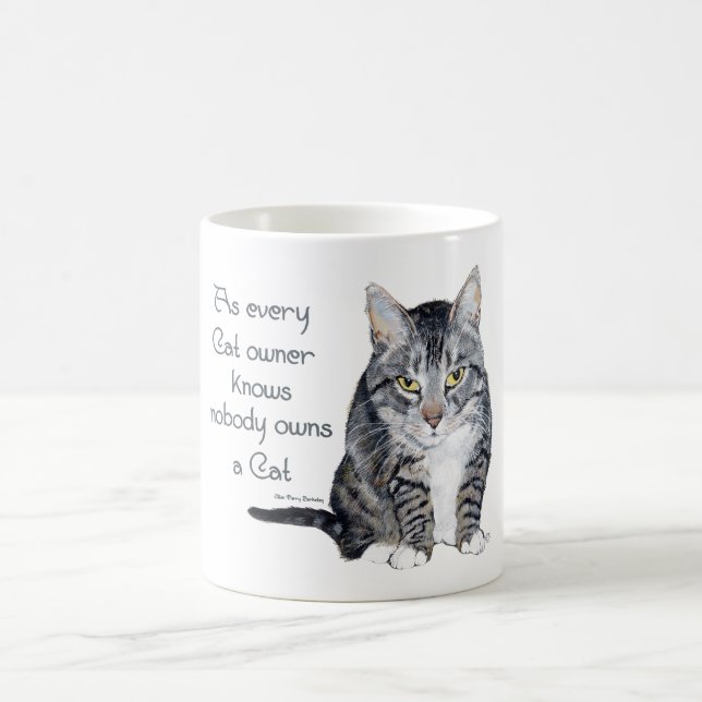 Kattvisdom - som alla kattägare vet kaffemugg (Center)