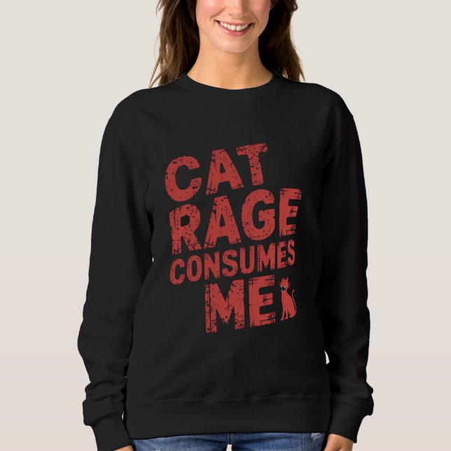 Kattvrede Förtär Mig T Shirt (Framsida)