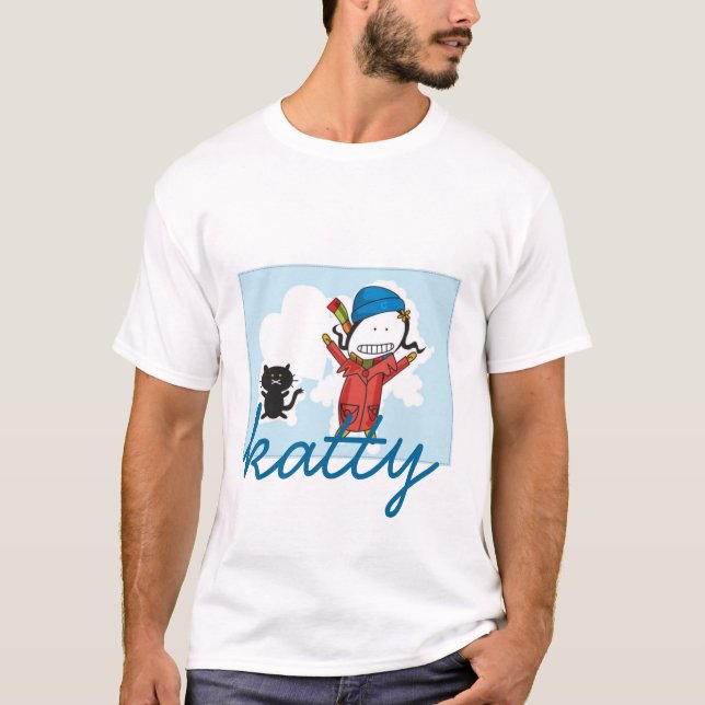 Katty & kattunge tee shirt (Framsida)