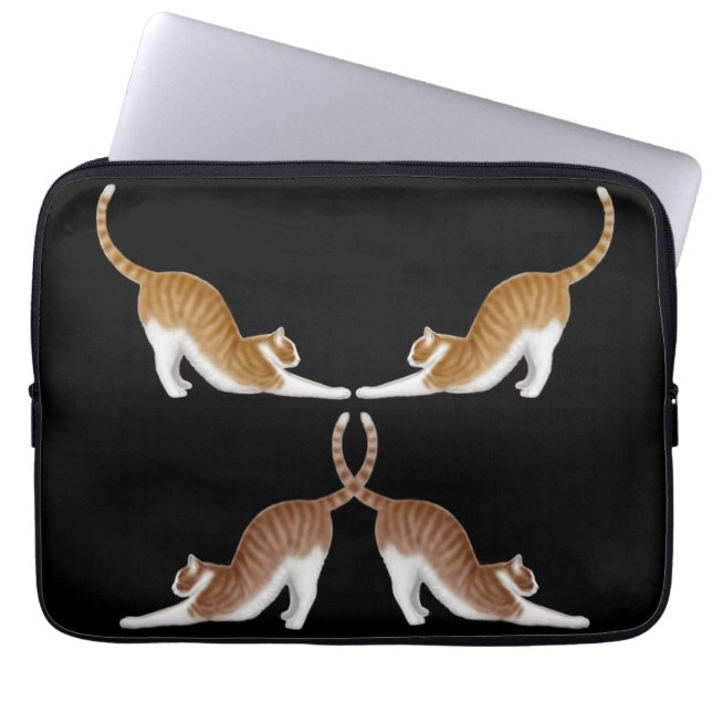 KattYogaelektronik hänger lös Laptop Sleeve (Framsidan)