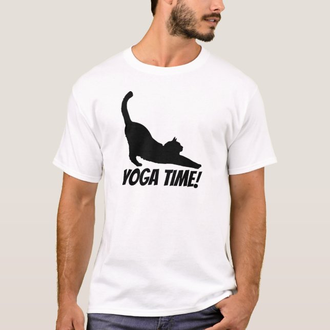 KattYogaTime T-tröja T-shirt (Framsida)