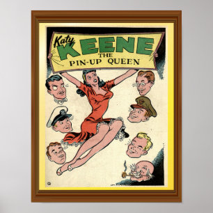 Katy Keene Vintage Pin-Up Queen Tecknad Cover Poster