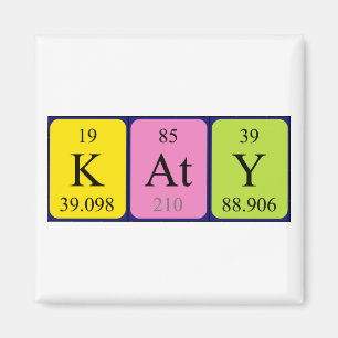 Katy Periy bord namn magnet
