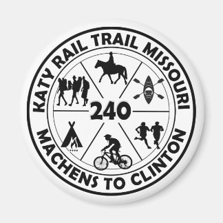 Katy Rail Trail Missouri 240 Miles. Magnet