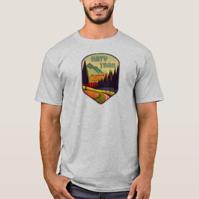 Katy Trail Missouri Färg T Shirt (Framsida)