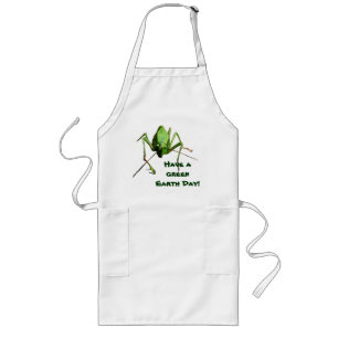 Katydid Earth Day Långt Förkläde