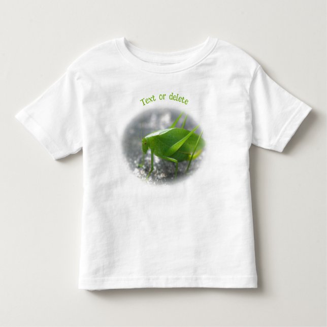 Katydid Grasshopper Nature Personalized T Shirt (Framsida)