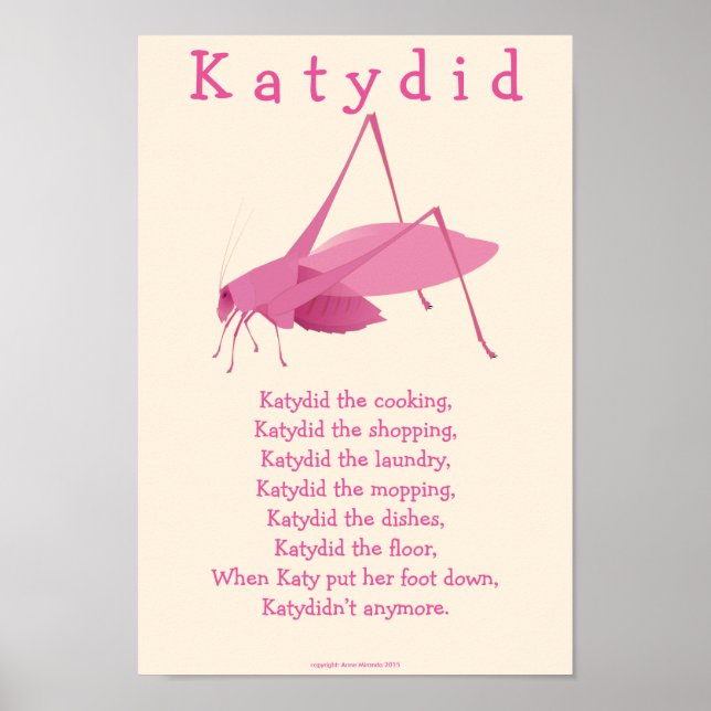 Katydid Poster (Framsidan)