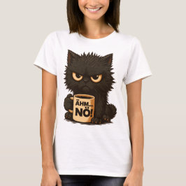 Katze „Ähm Nö“ – Lustiges Katzen-Sarkasmus-Design T Shirt