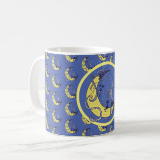 Katze im Mond Kaffeetasse Kaffemugg