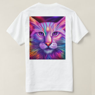 Katze in Neonfarben T Shirt