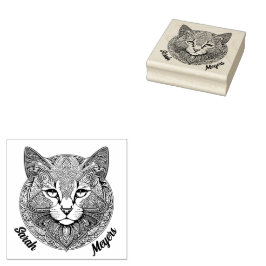 Katze Mandala Stämpel