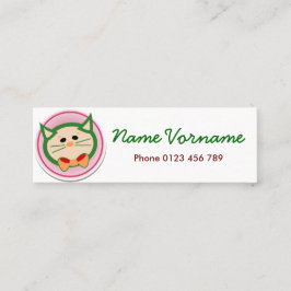 katze mini visitkort