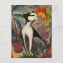 Katze mit Kakteenblute av Maetzel-Johannsen