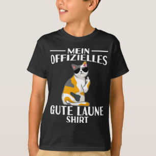 Katze Mittelfinger Mein Offizielles Gute Laune T Shirt
