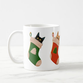 Katzen in Strümpfen Kaffemugg