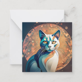 Katzenaugen schauen dich an anteckningskort