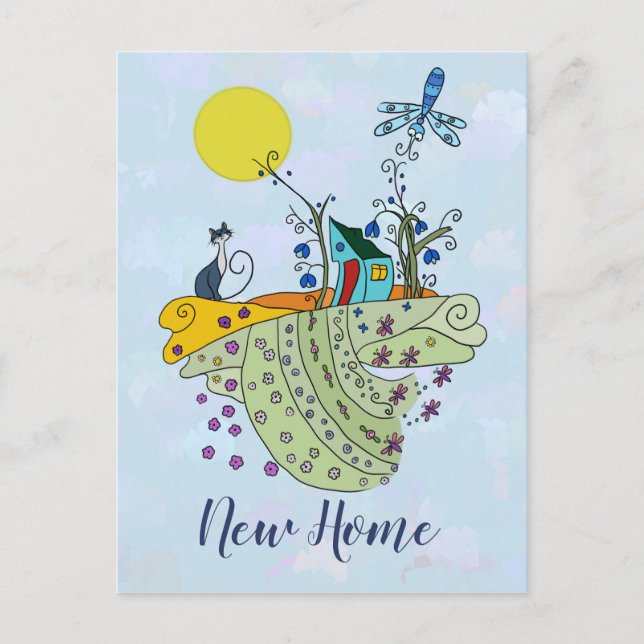 Katzenhaus New Home Vykort (Framsida)