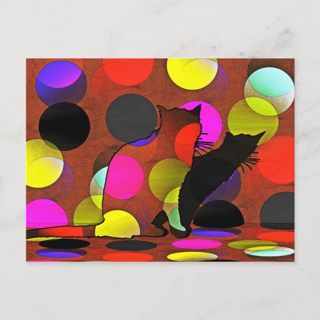 Katzenkarte Vykort (Framsida)