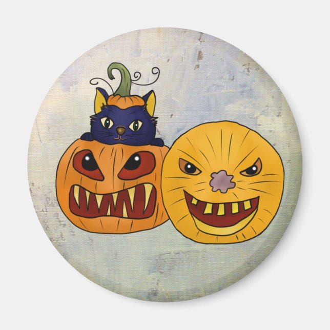 Katzenkürbis Magnet (Framsidan)